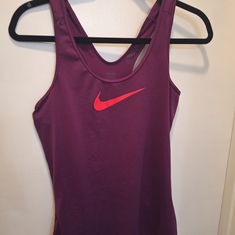 Nike Purple Tank Top with Red Logo